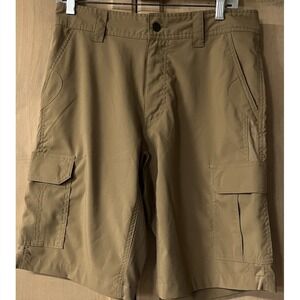 LAPG Men's Sz 30‎ Vapor Wicking Tactical Shorts 11" Inseam Coyote Brown Pockets
